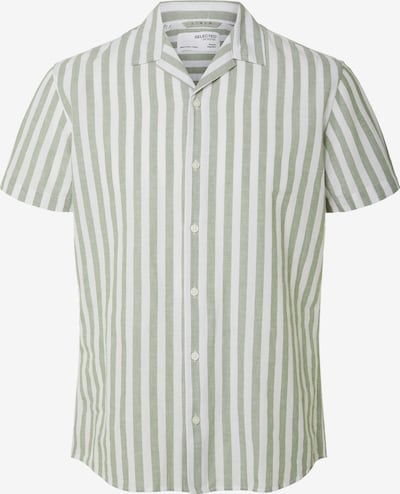 SELECTED HOMME Button Up Shirt in Light green / White, Item view
