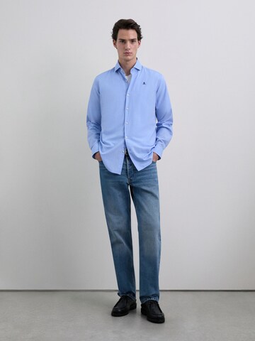 Scalpers Regular fit Πουκάμισο 'Elisee' σε μπλε: μπροστά