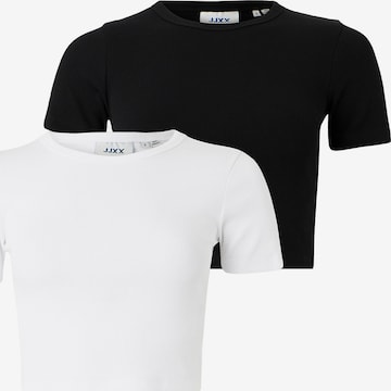 JJXX Majica 'JXFLORIE' | črna barva: sprednja stran