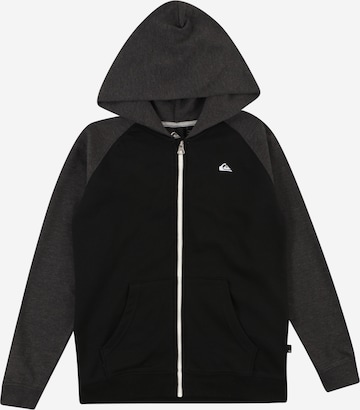 QUIKSILVER Sports sweat jacket in Black: front