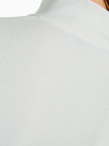 Bershka Bluza rozpinana w kolorze biały