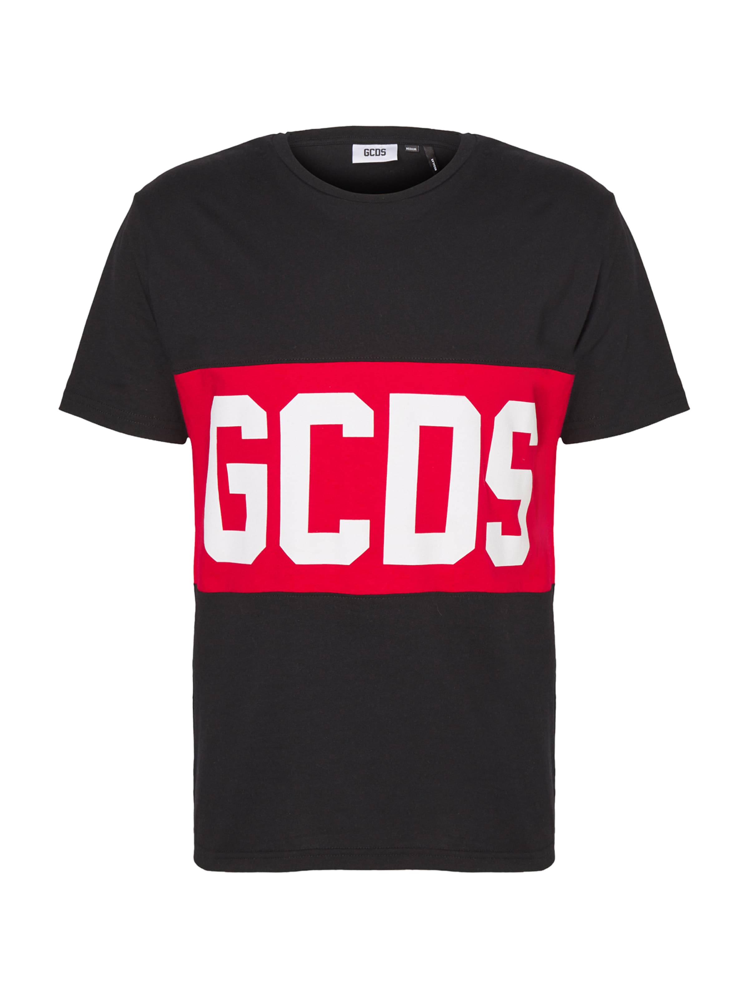 juoda GCDS Marškinėliai: priekis