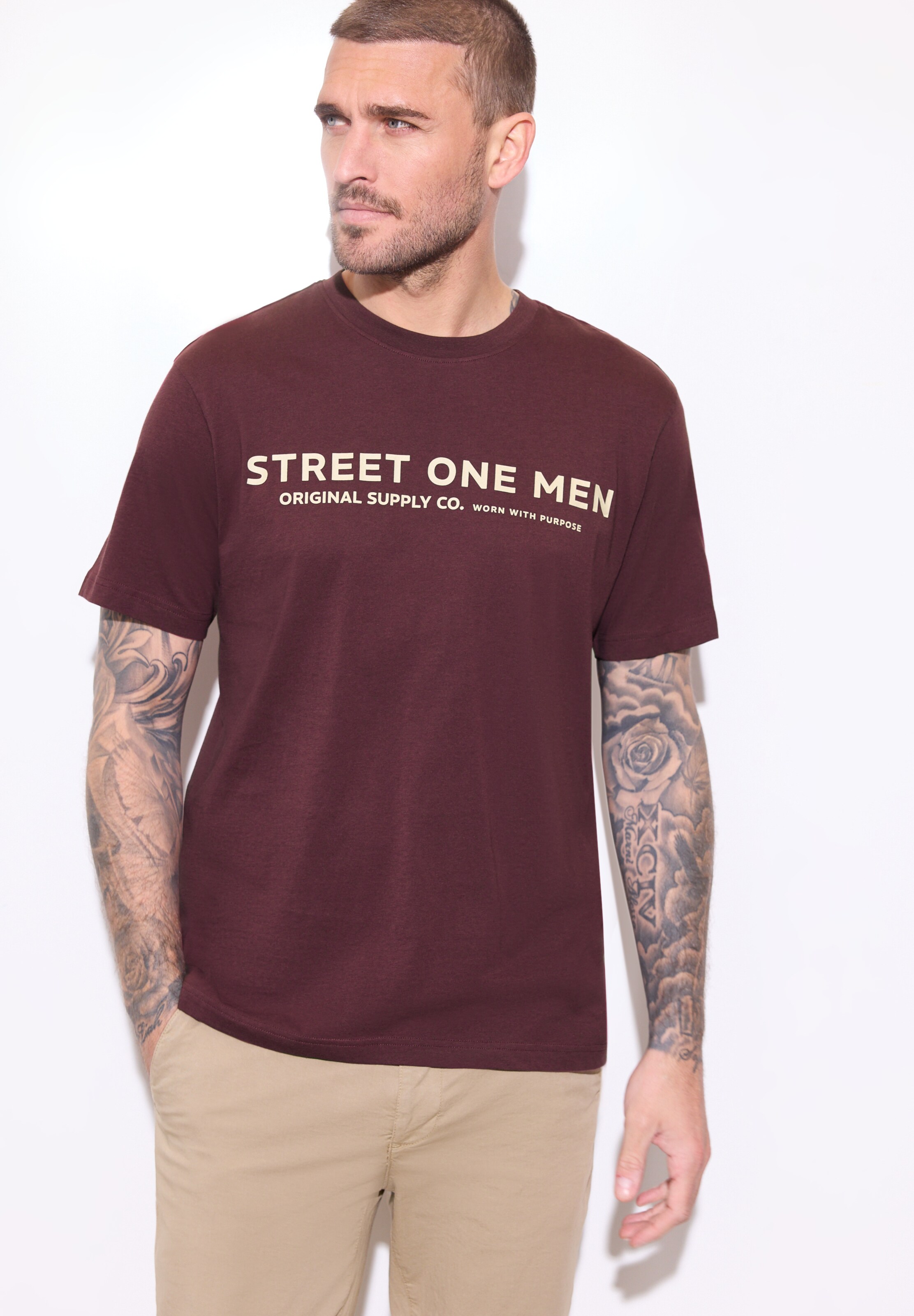Street One MEN Shirt in Red: front