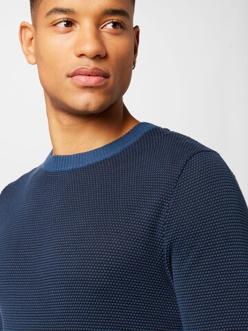 JACK & JONES Sweater 'GLOBE' in Blue