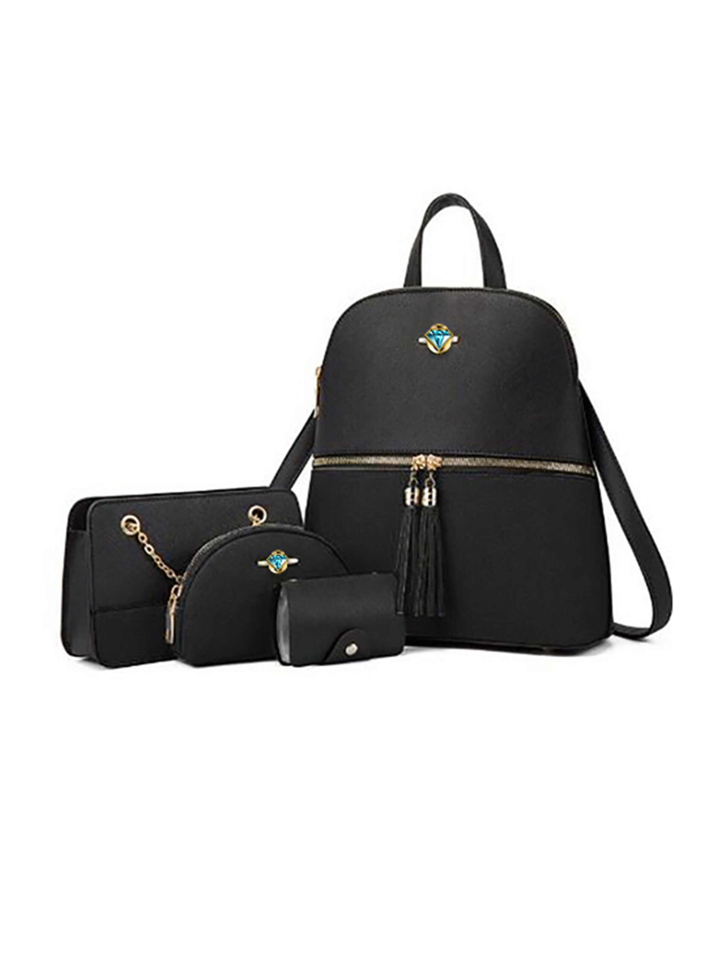 Elegon Handbag in Black: front
