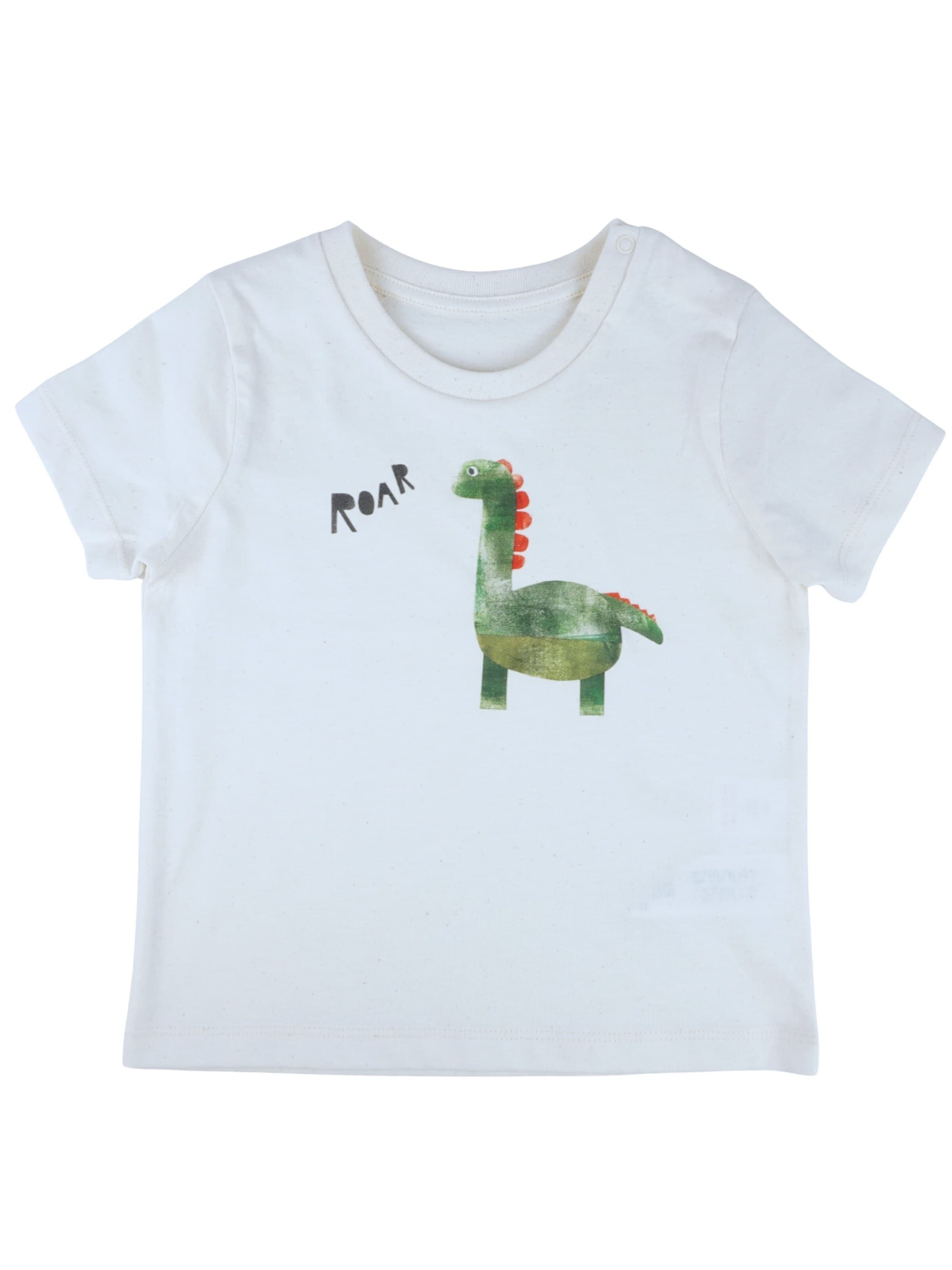 MelaDi Shirt 'Dinosaurier'‌‌‌‌‌ in Weiß: Vorderseite