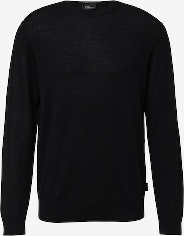 s.Oliver Sweater in Black: front