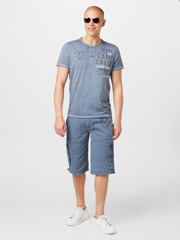 T-Shirt CAMP DAVID en bleu