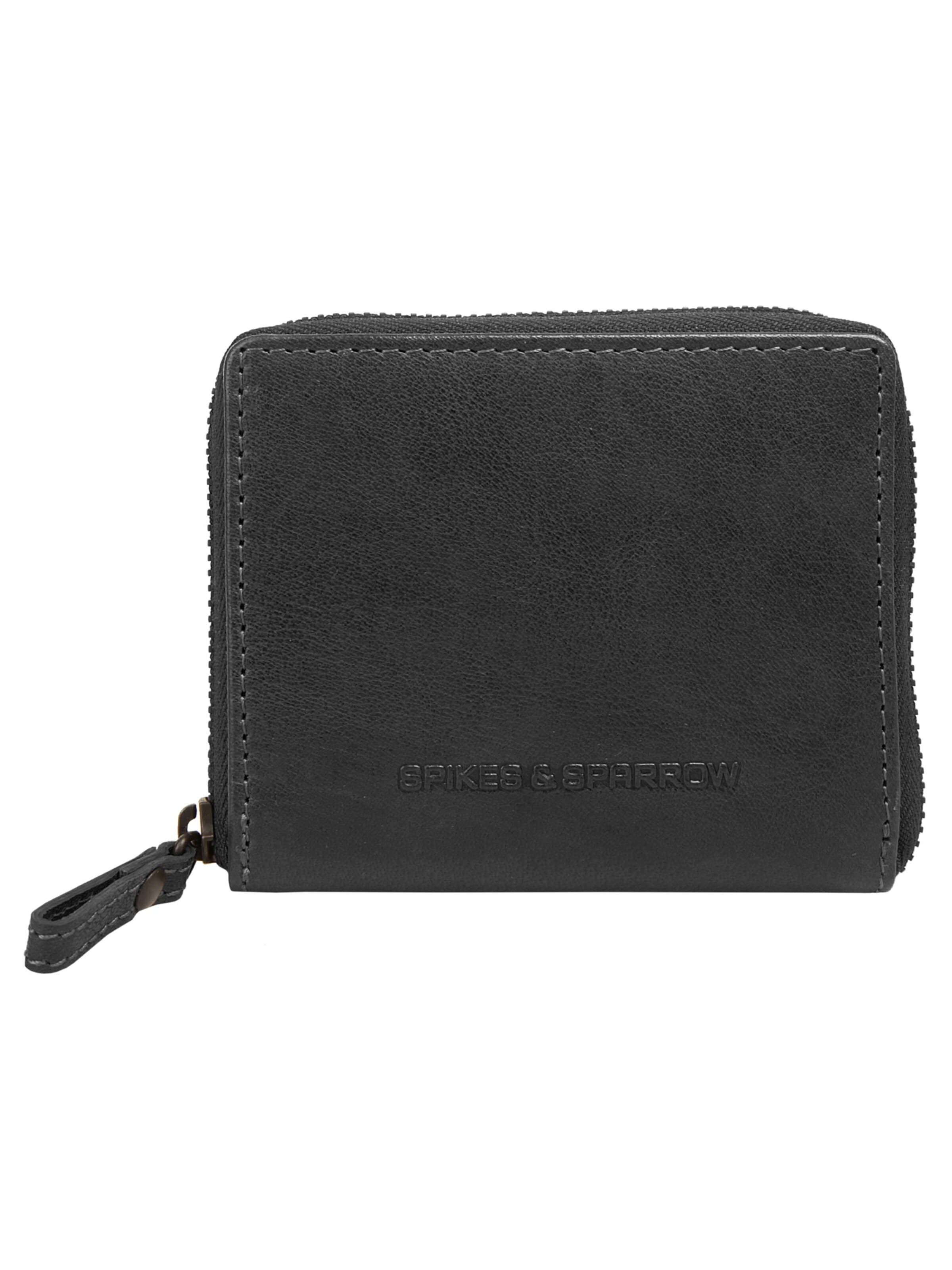 Spikes & Sparrow Wallet 'RFID' in Black: front