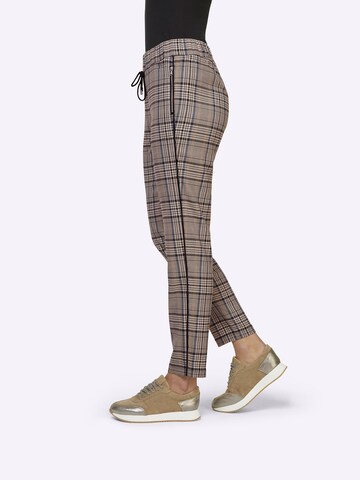 heine Slimfit Kalhoty – béžová