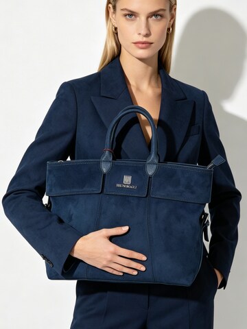 Borsa a mano 'Ecopelle' di Bruno Magli in blu