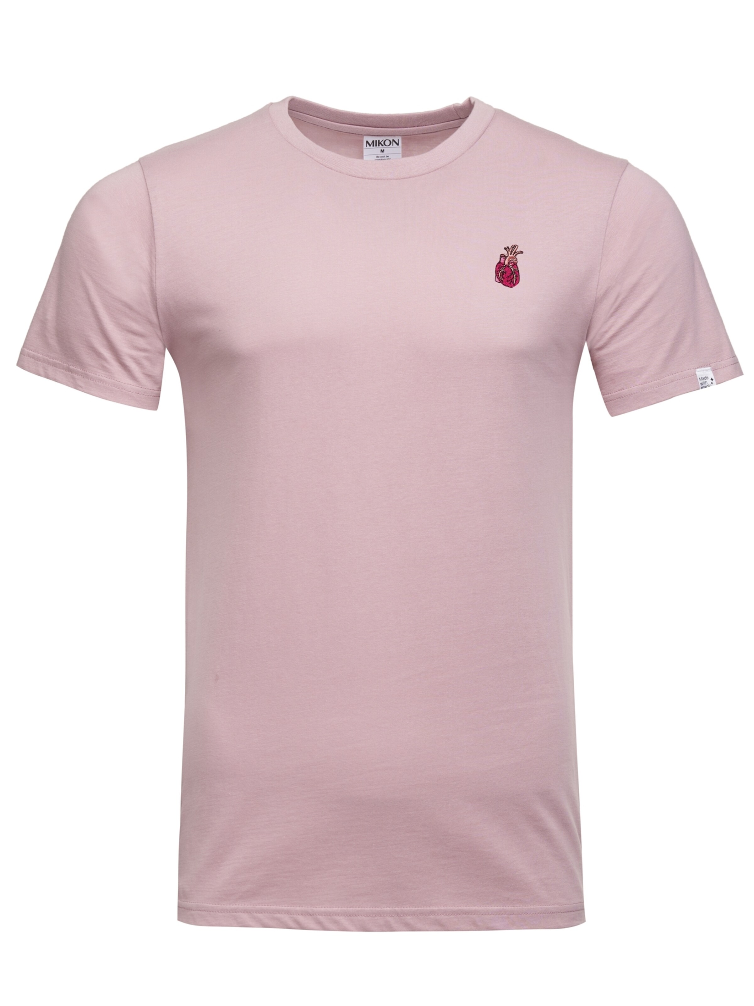 Männer Shirts Mikon T-Shirt 'Herz' in Pink - WX19700 Männer Shirts Mikon T-Shirt 'Herz' in Pink - WX19700