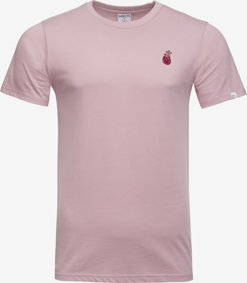 Mikon Shirt 'Herz' in Pink: front