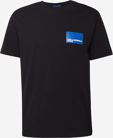 KARL LAGERFELD JEANS - Camiseta en negro: frente