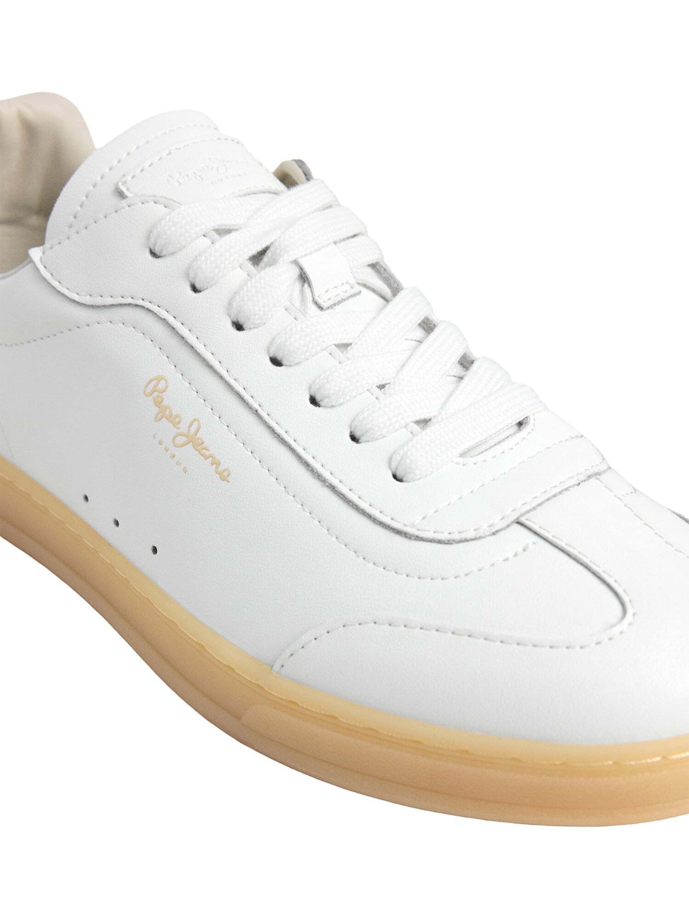 Baskets basses ' BALL PLAIN' Pepe Jeans en blanc