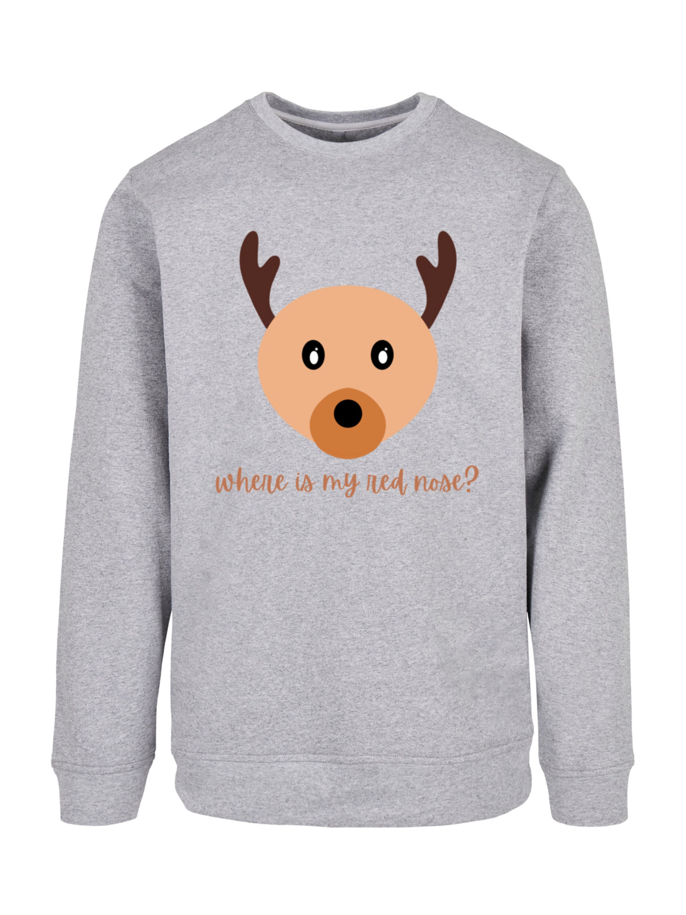 Sweat-shirt F4NT4STIC en gris : devant