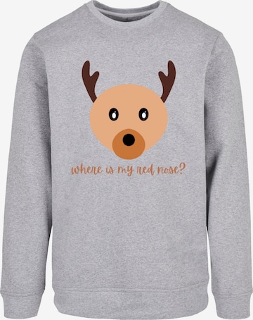 F4NT4STIC Sweatshirt in Grey: front