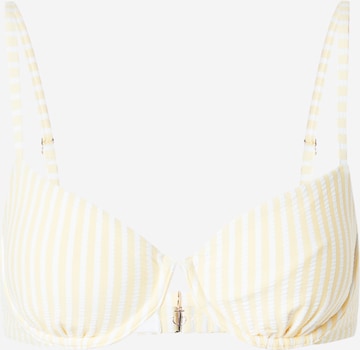 Abercrombie & Fitch - Clásico Top de bikini en amarillo: frente