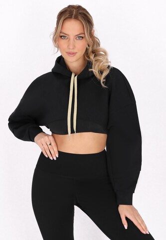 faina Athlsr Sweatshirt in Zwart: voorkant