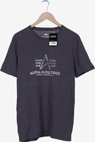 ALPHA INDUSTRIES T-Shirt XL in Grau: predná strana