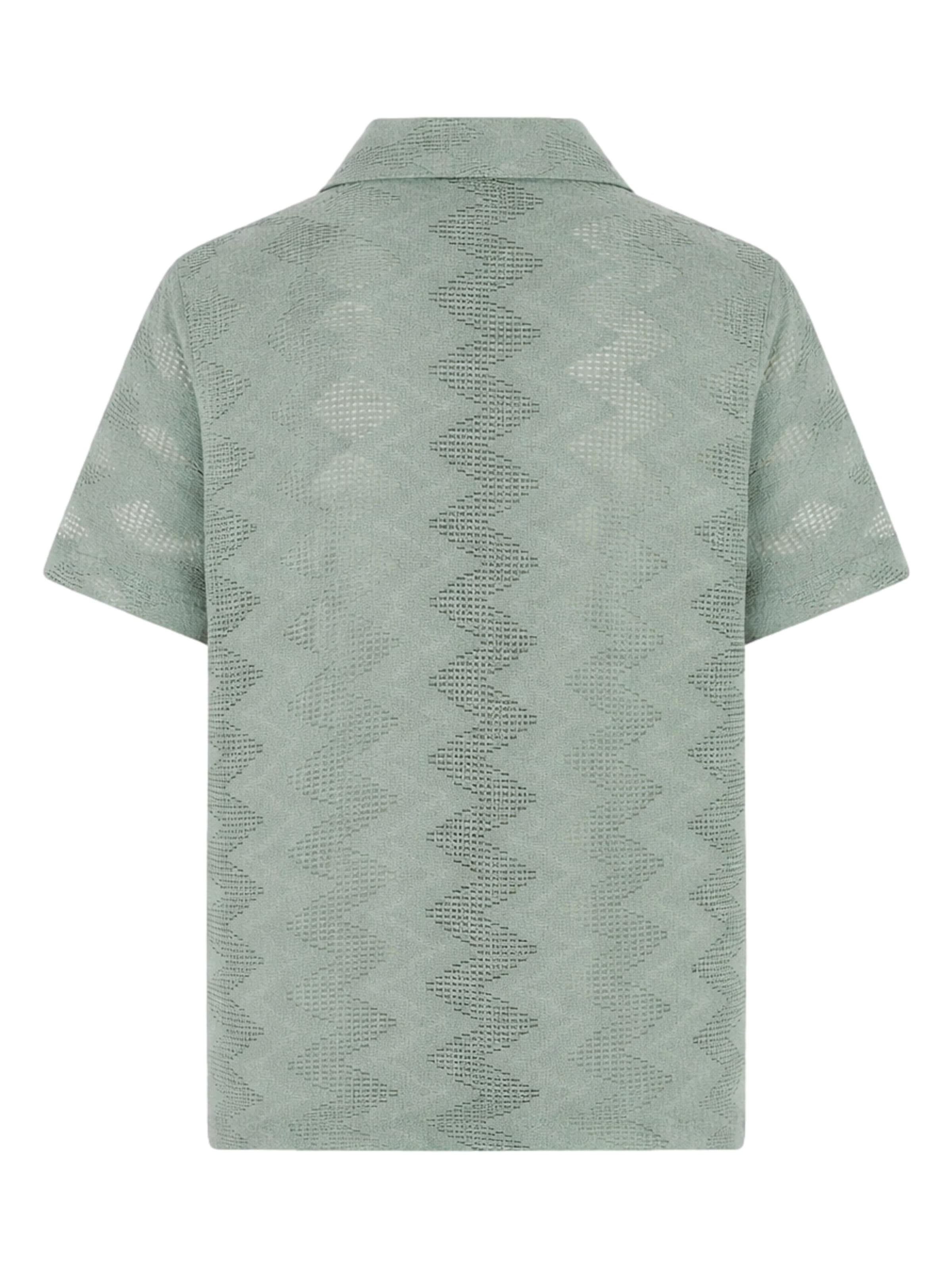 GUESS Regular fit Overhemd 'Lattice' in Groen