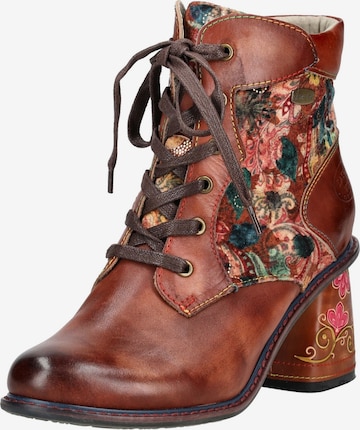 Bottines à lacets Laura Vita en marron : devant