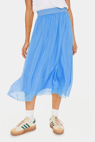 SAINT TROPEZ Skirt 'Coral' in Blue: front