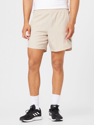 Regular Pantalon de sport 'Aeroready Designed For Movement' ADIDAS SPORTSWEAR en beige : devant
