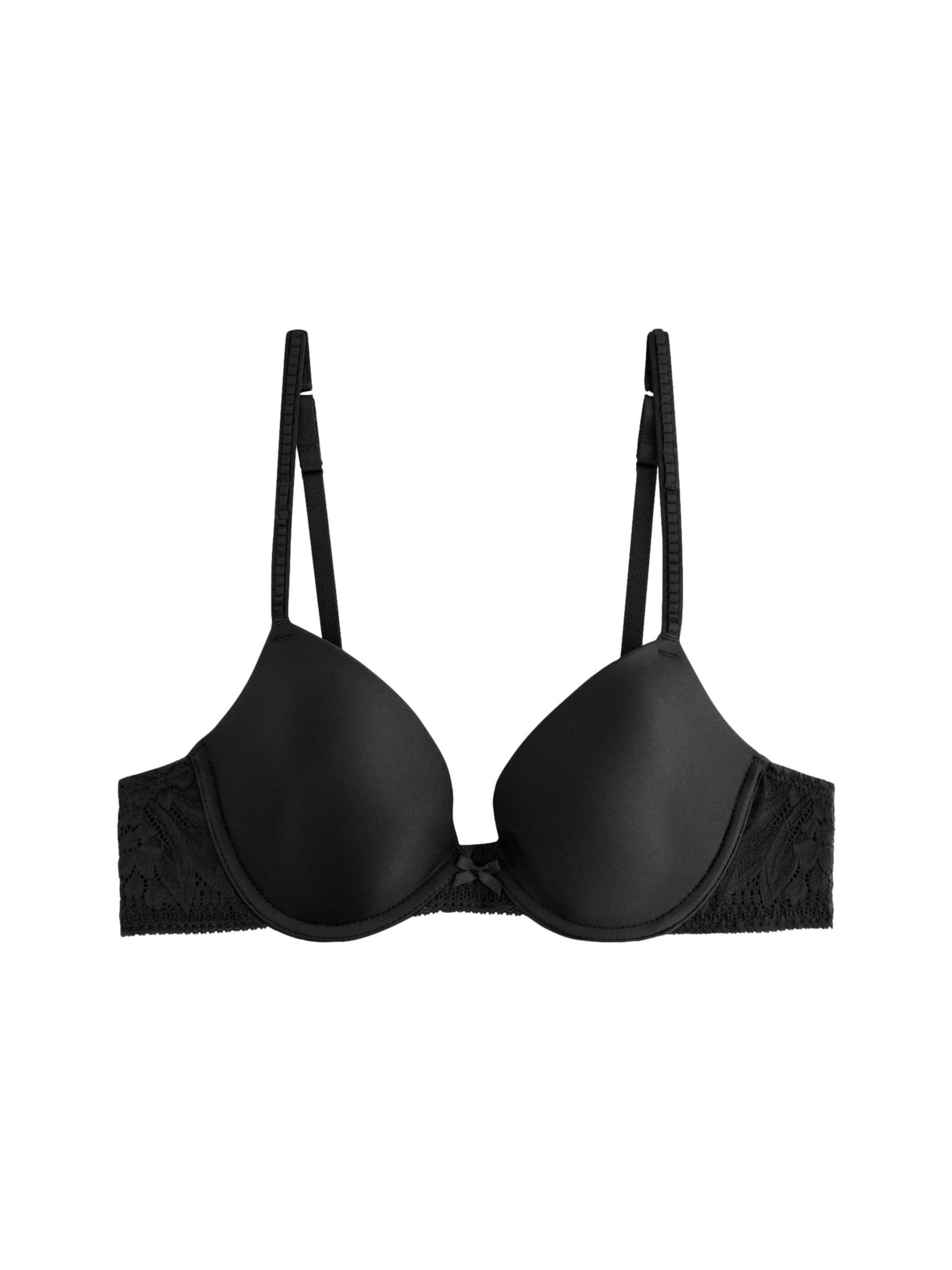 Next T-shirt Bra in Black: front