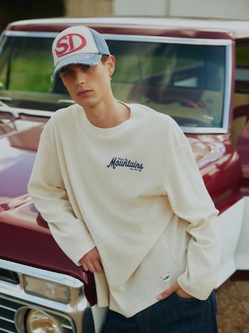 !Solid Sweatshirt ' SDUrton ' in Beige