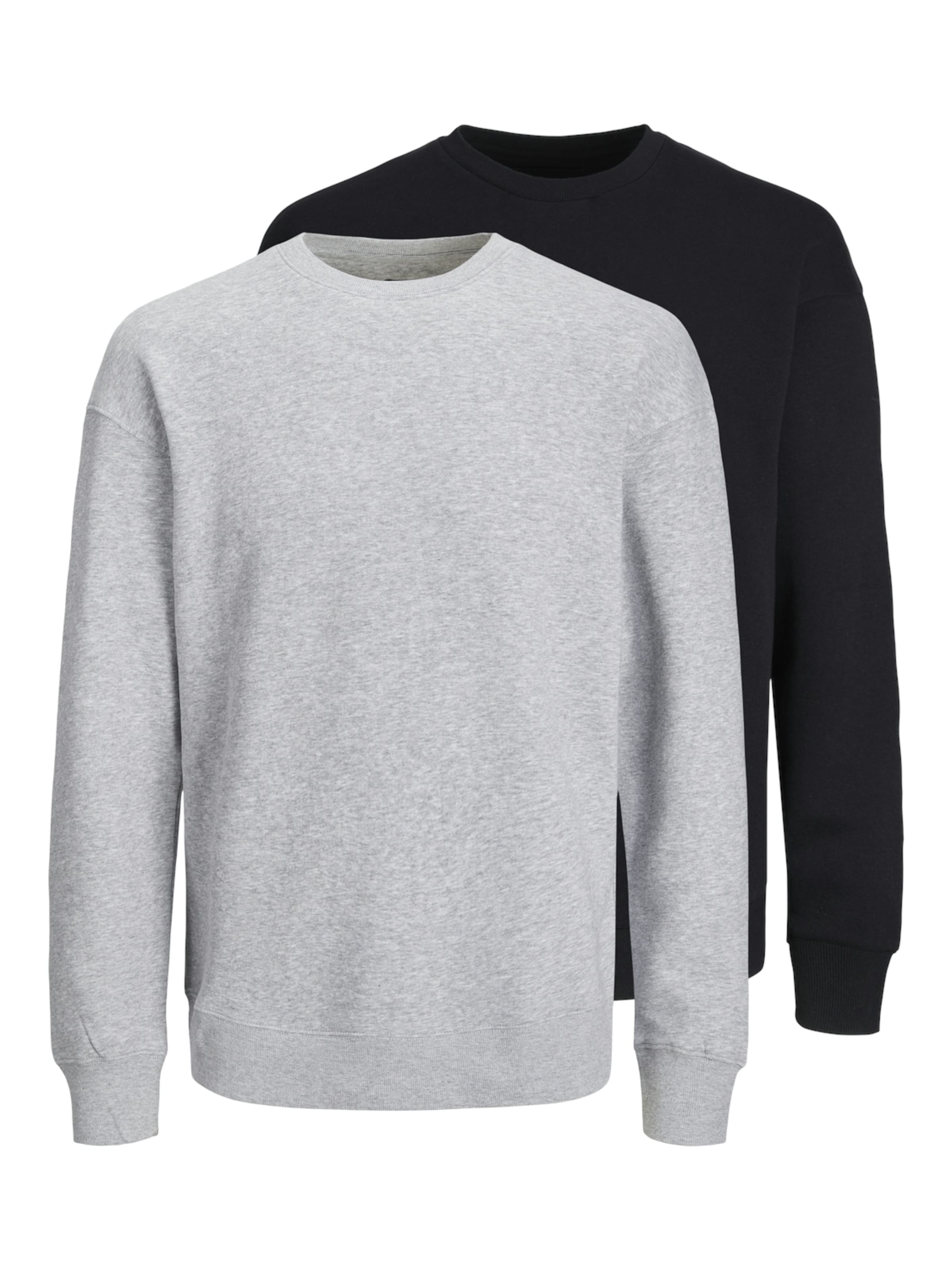 JACK & JONES Sweatshirt 'Bradley' in Grey: front
