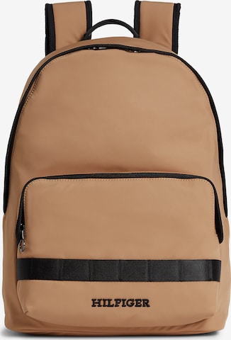 TOMMY HILFIGER Backpack in Beige: front