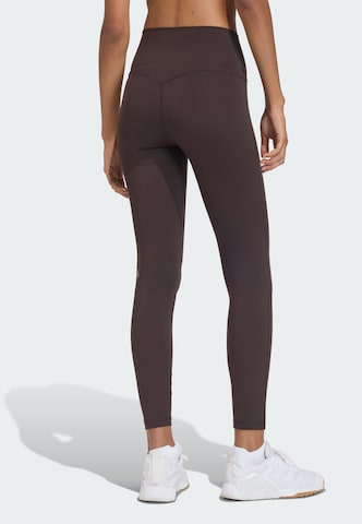 ADIDAS PERFORMANCE - Skinny Pantalón deportivo 'Studio All Me' en marrón