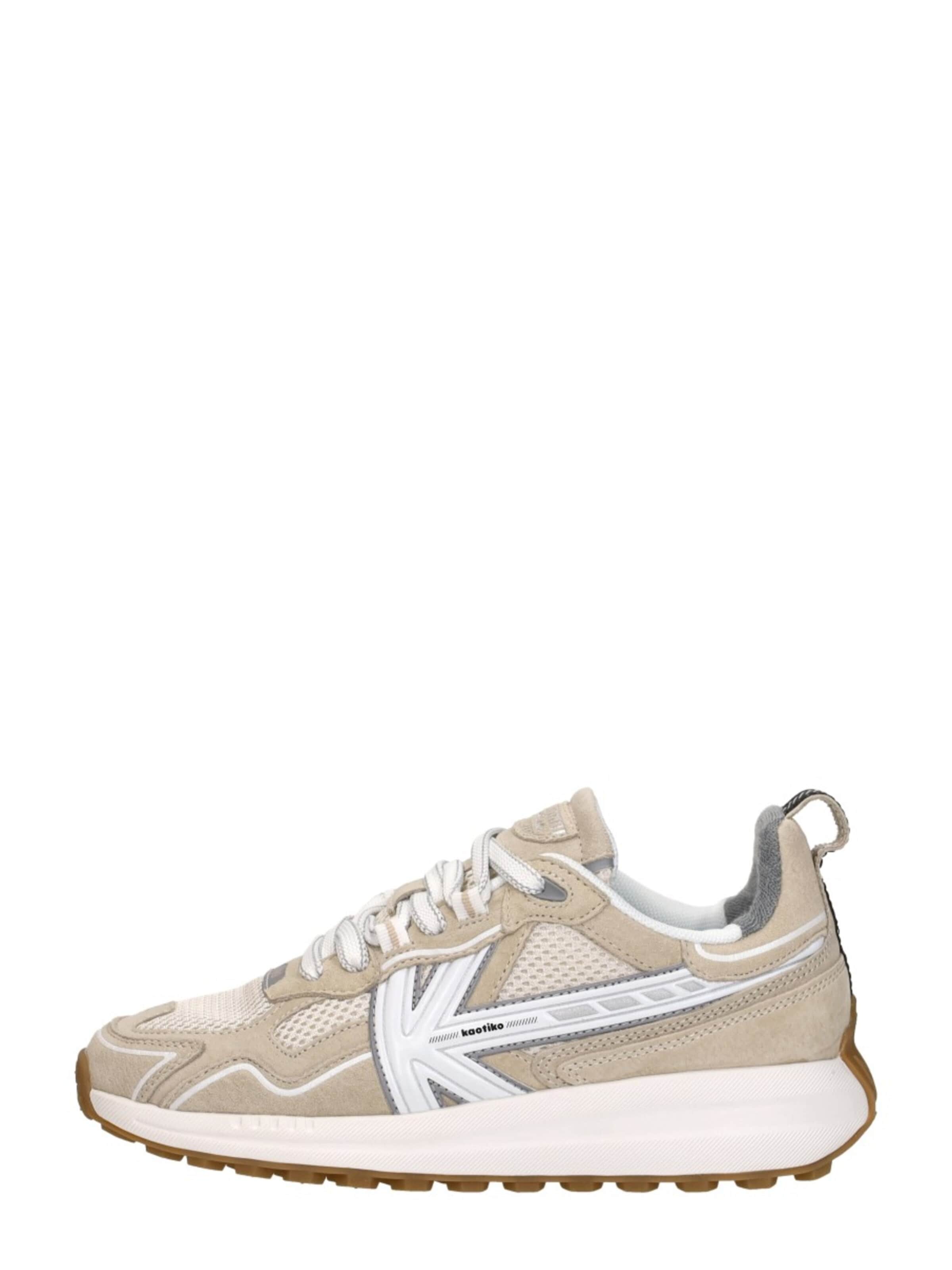 Kaotiko Sneakers laag 'Detroit Tech' in Beige: voorkant
