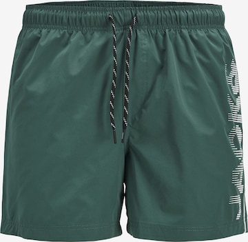 Pantaloncini da bagno 'JPSTMaui' di JACK & JONES in verde: frontale