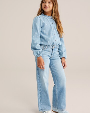 WE Fashion Свободный крой Джинсы в Синий