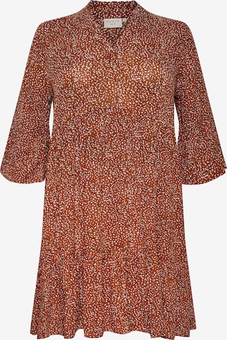 Robe 'Herana' KAFFE CURVE en orange : devant