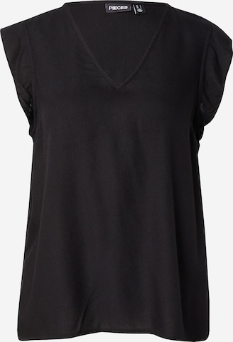PIECES Blouse 'NYA' in Black: front