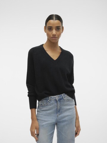 VERO MODA - Pullover 'Ellylefile' em preto: frente