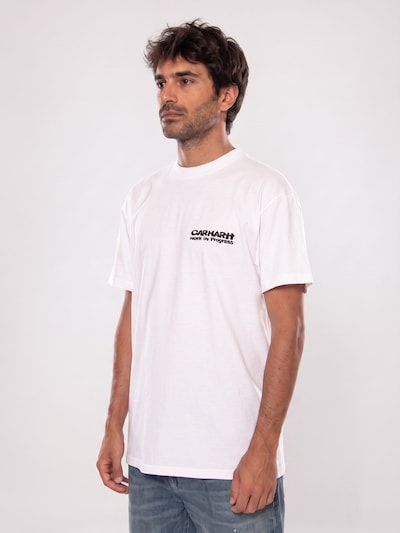 Carhartt WIP Shirt 'S/S CUBIST T-SHIRT WHITE' in S in de kleur Wit, Productweergave