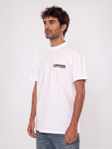 Carhartt WIP Shirt 'S/S CUBIST T-SHIRT WHITE' in Wit: voorkant