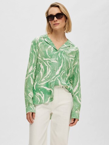 SELECTED FEMME Blouse 'Sirine' in Green