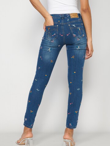 Skinny Jean KOROSHI en bleu