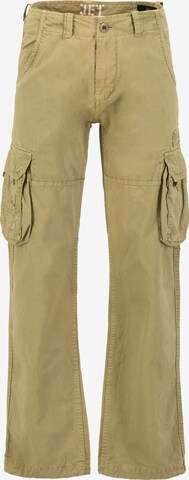 Regular Pantalon cargo 'Jet' ALPHA INDUSTRIES en vert : devant