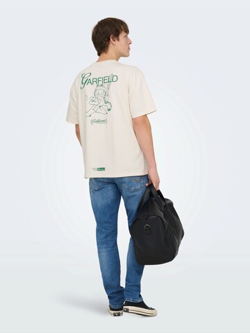 Only & Sons - Camisa 'ONSGARFIELD' em branco