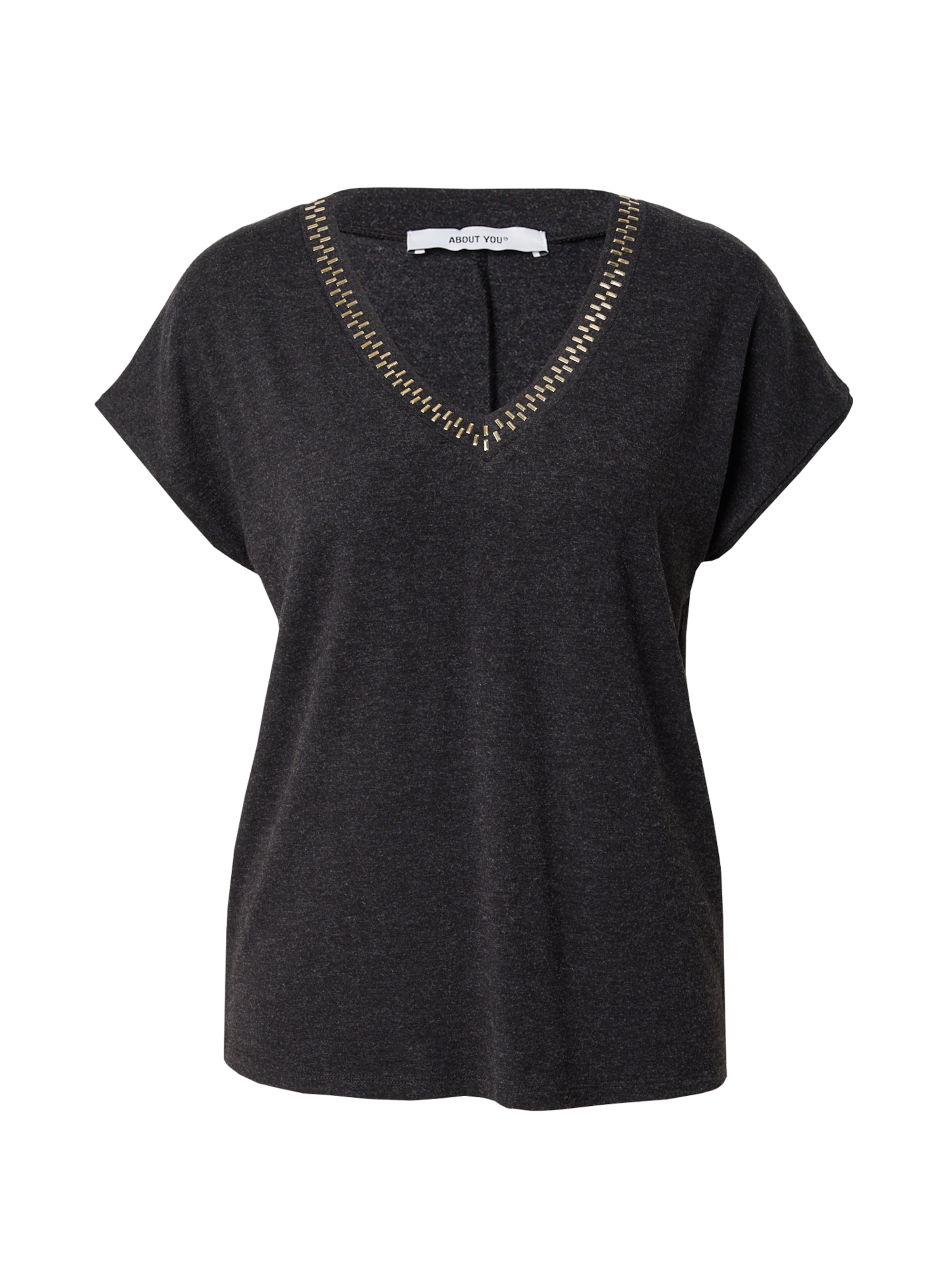 T-shirt 'Jocelyn' ABOUT YOU en gris : devant