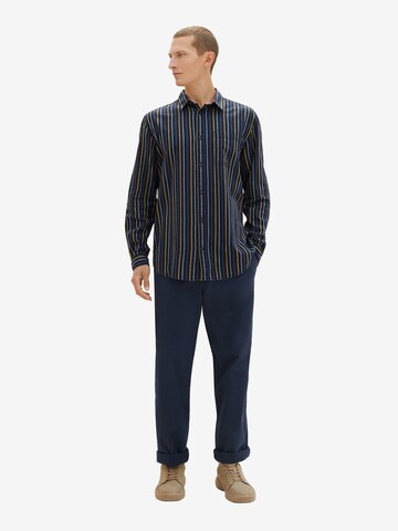 TOM TAILOR Regular Fit Hemd in Blau