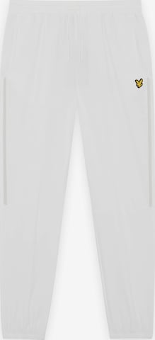 Lyle & Scott Broek 'Striped Trackies' in Wit: voorkant