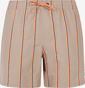 PROTEST Badeshorts 'PRTGonz' in Braun: Vorderseite