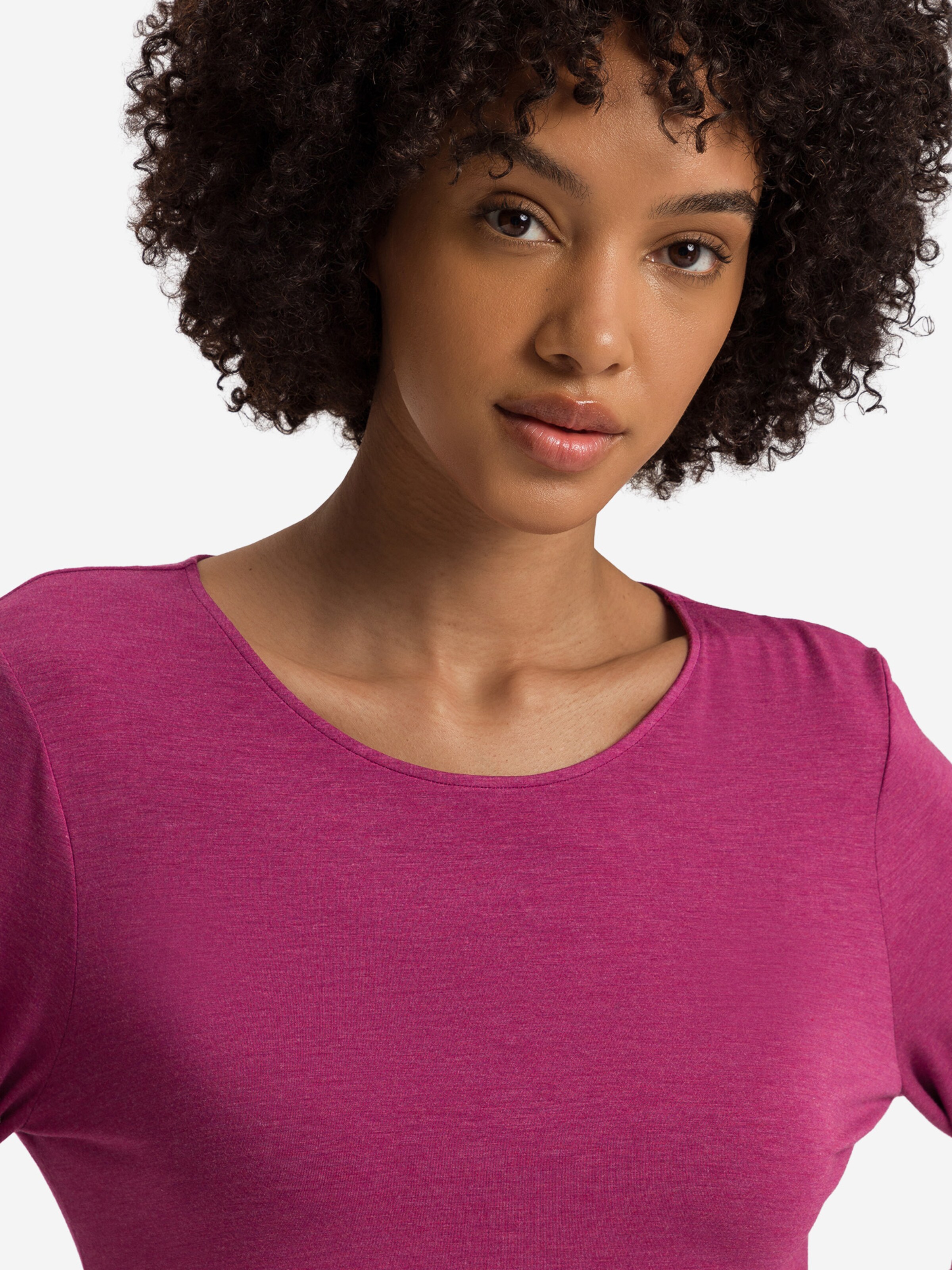 Hanro Pyjama ' Natural Elegance ' in Rood